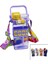 Dikdörtgen - 2 Kapaklı Renkli Mika Kristal Suluk Matara Pipetli - Kilitli Kapak - Taşıma Kulplu - Askılı 520ML - Karışık Renk Gönderilir GO50601784250 1