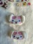 Sanrio Kuromi Cinnamaroll Figürlü Peluş Dokulu Beyaz Pensli Kız Çocuk Yan Toka Ikili(Sticker Hediye) 1