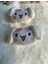 Sanrio Kuromi Cinnamaroll Figürlü Peluş Dokulu Beyaz Pensli Kız Çocuk Yan Toka Ikili(Sticker Hediye) 4