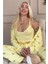 Sarı Citrus Charm Desenli Sabahlıklı Marlenka Pijama Takımı 1