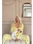 Sarı Citrus Charm Desenli Sabahlıklı Marlenka Pijama Takımı 2
