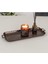 Tepsi Döküm Tepsi Kahve Çay Içecek Servis Dikdörtgen Tepsi 2 Kişilik 33X14CM Kulplu 2