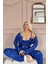 Gece Mavisi Nuit Stellaire Desenli Sabahlıklı Marlenka Pijama Takımı 2