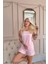 Pembe Pillow Talk Desenli Şortlu Marlenka Kadın Pijama Takımı 3