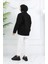 Oersize Kot Ceket 6327-01 Siyah 5