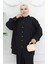 Tunik Pantolon Ikili Takım 4065-03 Siyah 3