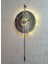 Modern Camlı Metal Duvar Saati 40x90 cm, Siyah, Füme, Beyaz, Gold renk seçenekleri 1
