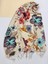 Floral Desenli Ipek Şal 6107-KREM 1