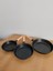 Maas Collection Granit Döküm ahşap kulp kızartma tavası 3 Lü Tava 20 cm - 24 cm - 28 cm 4