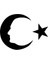 Autosticker^#ay Yıldız Atatürk Silüet Sticker (Oto-Motor-Laptop-Duvar-Dekor) 20 x 14 cm 1