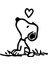 Autosticker^#aşık Snoopy Sticker (Oto-Motor-Laptop-Duvar-Dekor) 20 x 20 cm 1