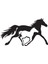Autosticker^#at ve Yavrusu Tip 2 (Oto-Motor-Laptop-Duvar-Dekor) 10 x 6 cm 1