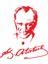 Autosticker^#ataturk Imzalı Sticker (Oto-Motor-Laptop-Duvar-Dekor) 10 x 10 cm 2