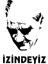 Autosticker^#atam Izindeyiz Sticker (Oto-Motor-Laptop-Duvar-Dekor) 30 x 42 cm 1