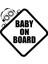 Autosticker^#baby On Board Minions Sticker (Oto-Motor-Laptop-Duvar-Dekor) 10 x 10 cm 1