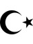 Autosticker^#ay Yıldız Sticker (Oto-Motor-Laptop-Duvar-Dekor) 30 x 21 cm 1