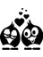 Autosticker^#aşık Kuş Çift Sticker (Oto-Motor-Laptop-Duvar-Dekor) 30 x 30 cm 1