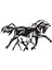 Autosticker^#at ve Yavrusu Tip 1 (Oto-Motor-Laptop-Duvar-Dekor) 10 x 6 cm 1