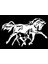 Autosticker^#at ve Yavrusu Tip 1 (Oto-Motor-Laptop-Duvar-Dekor) 10 x 6 cm 3