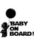 Autosticker^#baby On Board Balonlu Oto Arka Cam Sticker 9 x 8 cm 1