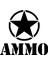 Autosticker^#army Yıldız Ammo Sticker (Oto-Motor-Laptop-Duvar-Dekor) 10 x 10 cm 1
