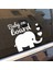 Autosticker^#arabada Bebek Var Fil Tasarım Oto Cam Sticker Siyah 15 x 15 cm 2