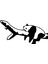 Autosticker^#ağaçta Uyuyan Panda Sticker (Oto-Motor-Laptop-Duvar-Dekor) 10 x 5 cm 1