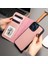Mıknatıslı Ayrılabilir Cüzdanlı Pembe Renk Kişiselleştirilebilir Apple iPhone 15 Telefon Kılıfı 1