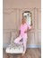 Toz Pembe Line Desenli Bambu Önden Düğmeli Kısa Kol Pijama Takımı 5