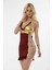 Modlive Gold Kırmızı Lame GECELIK-491 1