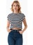 Çizgili Stoperli Modal Kolsuz Tişört 2