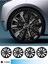 Seat Leon 15 Inç Jant Kapağı Amblemli Piano Black (4-Adet) 219 MJDT-MB-10662 1