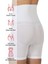 Modlive Beyaz Emay 2091 Önü Dantelli Yüksek Bel Boxer Korse 3