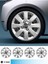 Opel Ascona 14 Inç Jant Kapağı Amblemli Gri (4-Adet) 137 MJDT-MB-2453 1