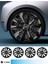 Renault Megane 3 16 Inç Jant Kapağı Amblemli Piano Black (4-Adet) 214 MJDT-MB-9017 1