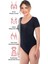 Modlive Siyah Emay 1926 Soft Yarım Kollu Body 3
