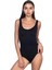 Modlive Siyah Emay 1924 Soft Kalın Askıllı Çıtçıtlı Body 3