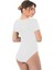Modlive Beyaz Emay 1926 Soft Yarım Kollu Body 2