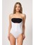Modlive Beyaz Emay 2043 Göğsü Açık Agraflı Body Korse 1