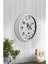 Beyaz 40 cm Modern Duvar Saati, Alüminyum Çerçeve, Şık ve Zarif Tasarım 1