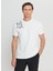Bisiklet Yaka Baskılı Ekru Erkek T-Shirt ACE091252401_EKR 1