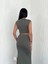 Osy Modal Yumuşak Dokulu Kumaş Büzgülü Crop Etek Takım - Mint Yeşili 2