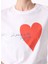 Bisiklet Yaka Baskılı Beyaz Kadın T-Shirt F5SL-TST0424 4