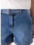 Normal Bel Basic Indigo Kadın Denim Şort F5SL-SHT0336 4