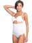 Modlive Beyaz Emay 2073 Ince Göğüsü Açık Desenli Body Korse 1