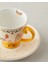 Dipsy New Bone China 4 Parça 2 Kişilik Kahve Fincan Takımı 100 ml Hardal 4