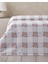 Daisy Plaid Baskılı Pamuklu Çift Kişilik Pike 200 x 220 cm Mavi 2