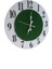 Çimli Ahşap 3D Yuvarlak Duvar Saati, Doğa Temalı, 34 cm, Yeşil Renk 5