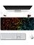 Sonictouch Mavi Turuncu Neon Matematik Tahtası Gamer Oyuncu Dikişsiz Sıvı Geçirmez Klavye Mouse Pad 32X70CM 1