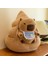 Sevimli Önlük Capybara Bebek Peluş Oyuncak Yastık Bebek Tatil Hediyesi (Yurt Dışından) 5